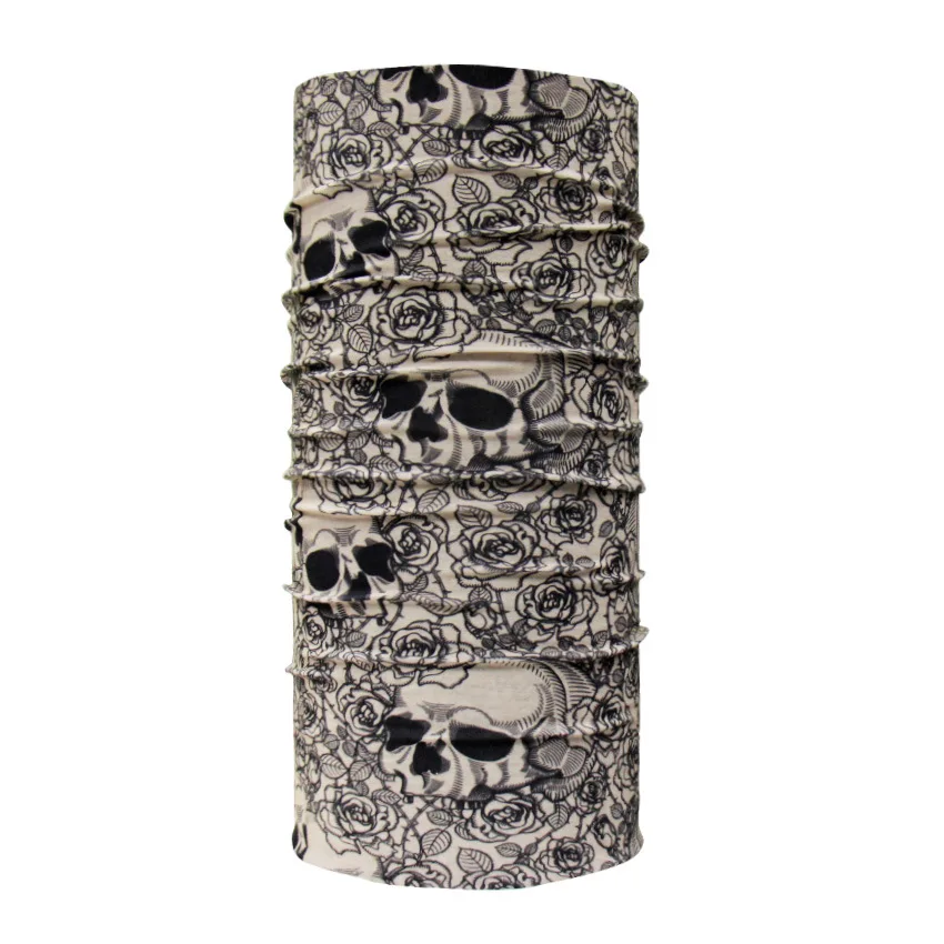 New Custom Print Skull Magic Hot Sale Neck Tube Bandanas Scarf For Outdoor Sports