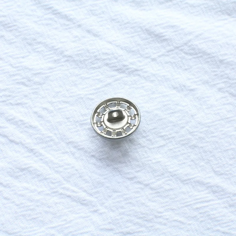 New Pearl Inlaid Tall Shank Hand Sewn Wool Coat Metal Pearl Button