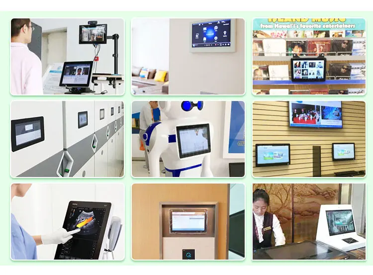 Digital display 14 inch touch screen computer with USB OTG Wifi RJ45