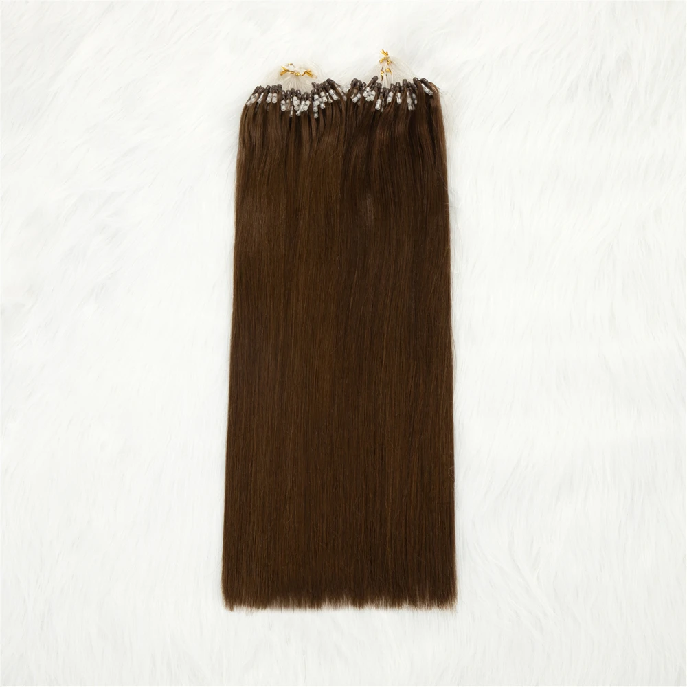 Professional Wholesale 100% micro ring hair extensions micro bead extensions real human hair indian hair extensions