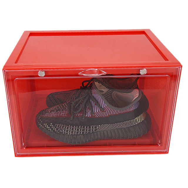 JOGHN Durable Using Plastic Custom Transparent Shoe Containers Box Storage
