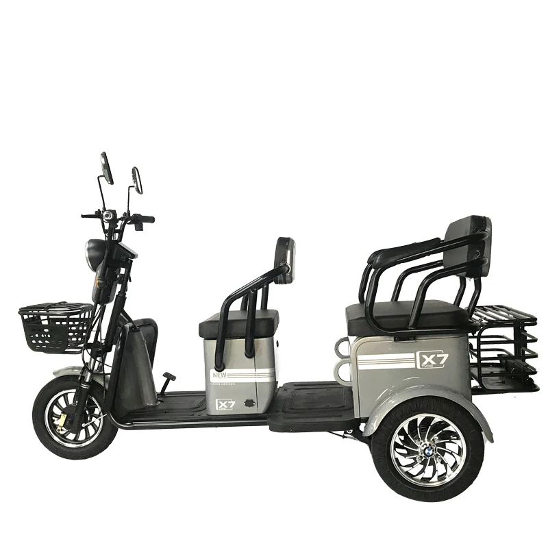 60V Cabin Mobility Tricycle 3 Wheel Scooter with Adjustable Chair with Loading Capacity 300Kg