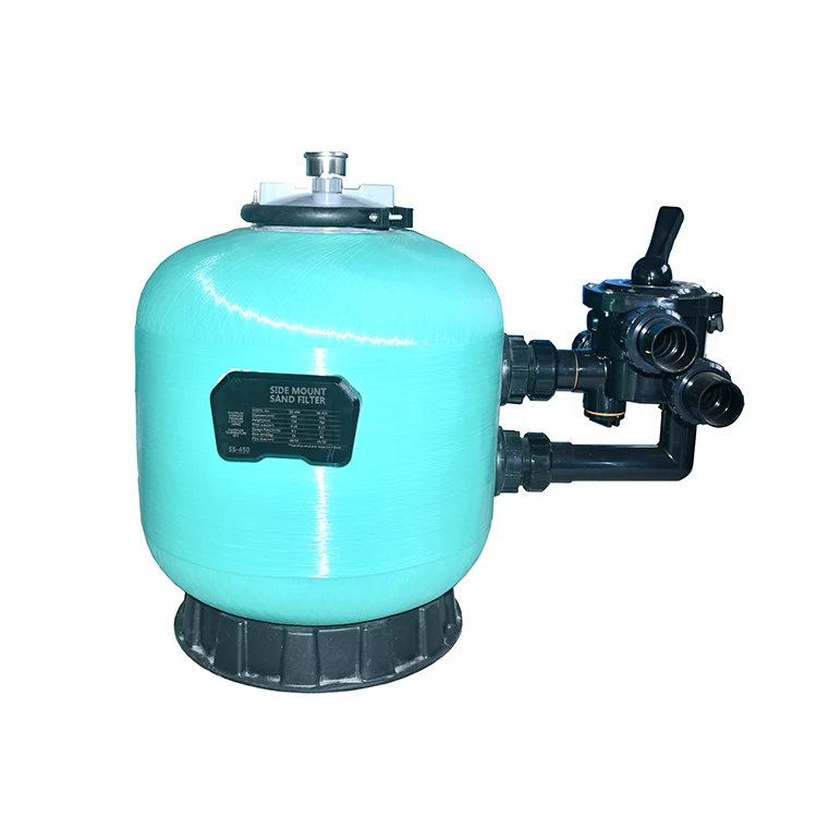 Factory supply filtration equipment  high quality sand filter fiberglass reinforced side mount filter for swimming pool