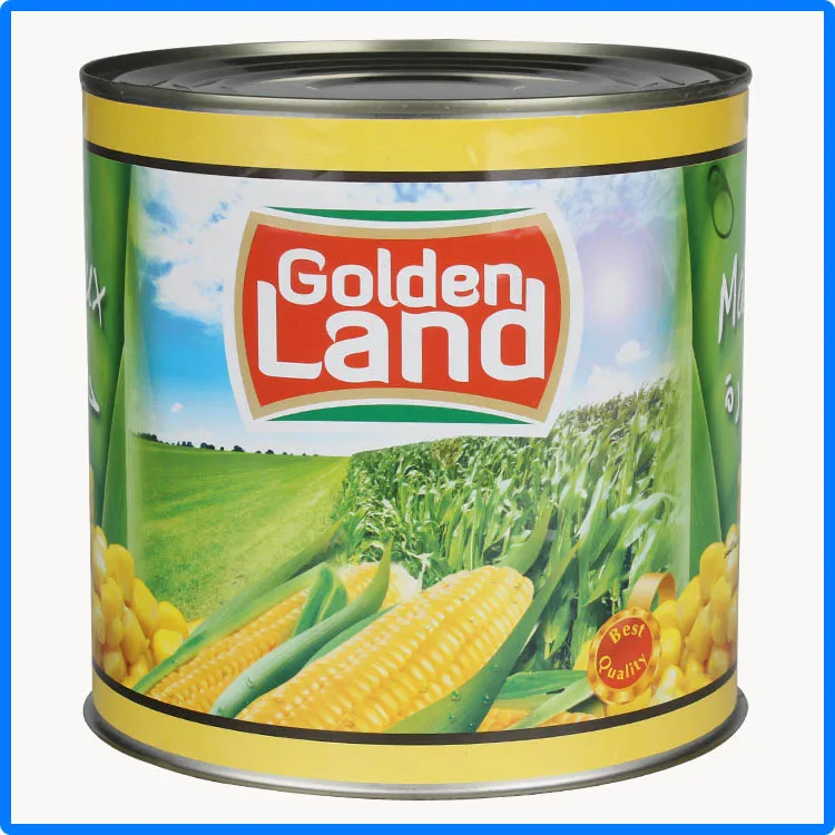 
canned sweet corn in tin made in Chinese factory 