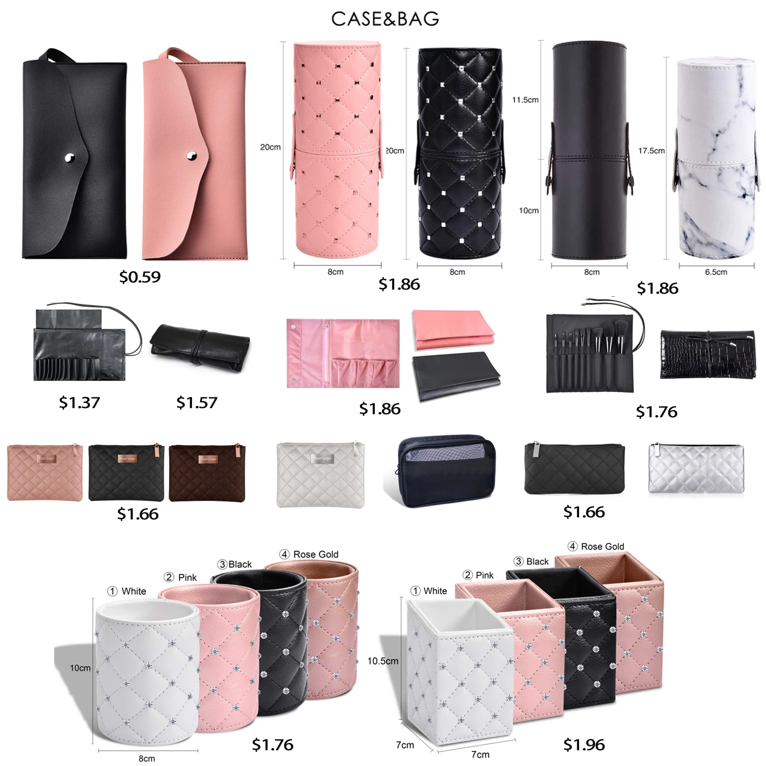 Bamboo professional Cosmetic Makeup Brushes 11pcs Makeup Brush Set Vegan with makeup brushes set Hypoallergenic