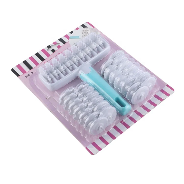 OEM Baking Tool Pull Net Wheel Knife Roller Cutter Pastry Wheel Decorator and Lattice Cutter Pastry Dough Mold DIY Combination