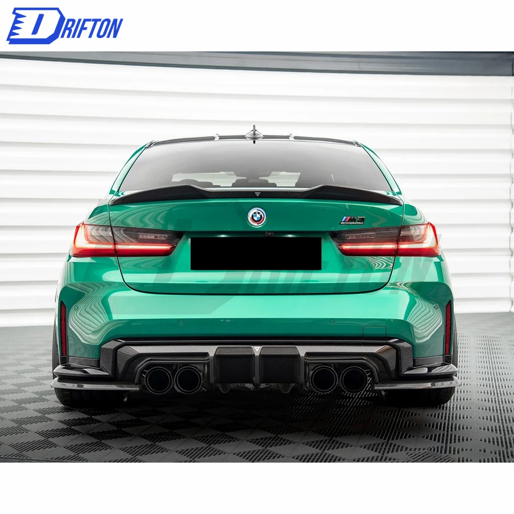 MT Style Dry Carbon Fiber Rear Splitter For BMW G82 M4 G80 M3