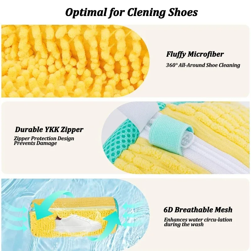 Home High-Efficiency Machine Washing Laundry Bag Anti-Deformation Fabric Storage Drawstring Shoes Travel Cleaning Use