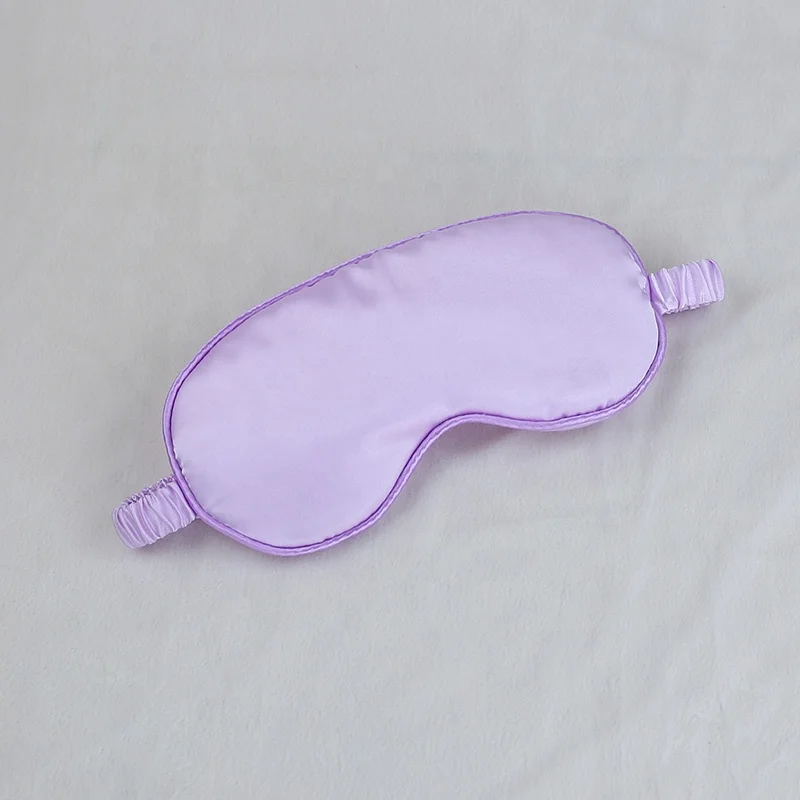 
Customized Hot Sale Plain Satin Silk Two Side Beauty Sleeping Eyemask With Printing Logo For Spa 