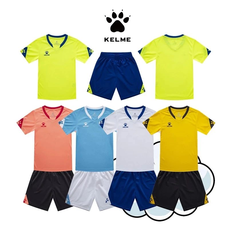 Детские футбольные майки KELME на заказ комплекты униформы игровая команда клуб сублимационная Футбольная форма детские