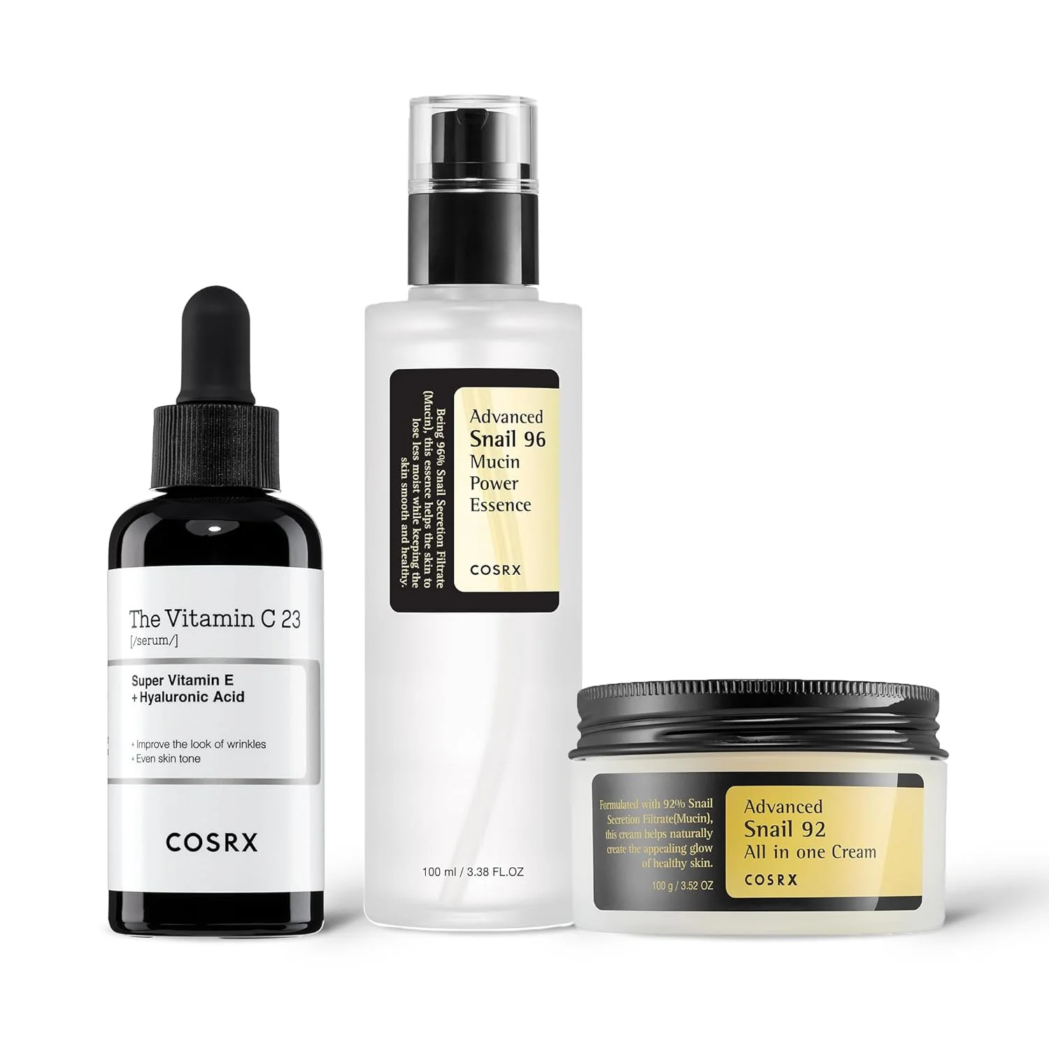 Korean Facial Skin Care Original Cosrx Snail Mucin 96% Power Repairing Serum 3.38 f 100ml