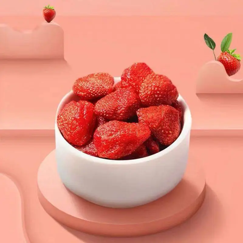 Leisure Snacks Wholesale Manufacturers Preserved Fruit Dried Strawberries