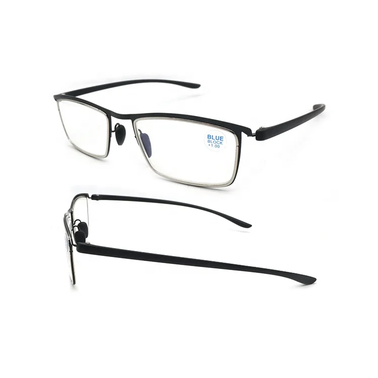 Wholesale progressive readers multifocus lens reading glasses with anti blue light protection