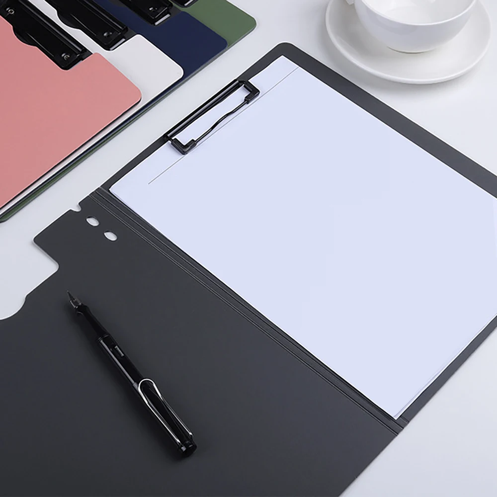 Wholesale A5 A4 Color Plastic Clip Folio Board Office Letter Pad Clipboard File Folder
