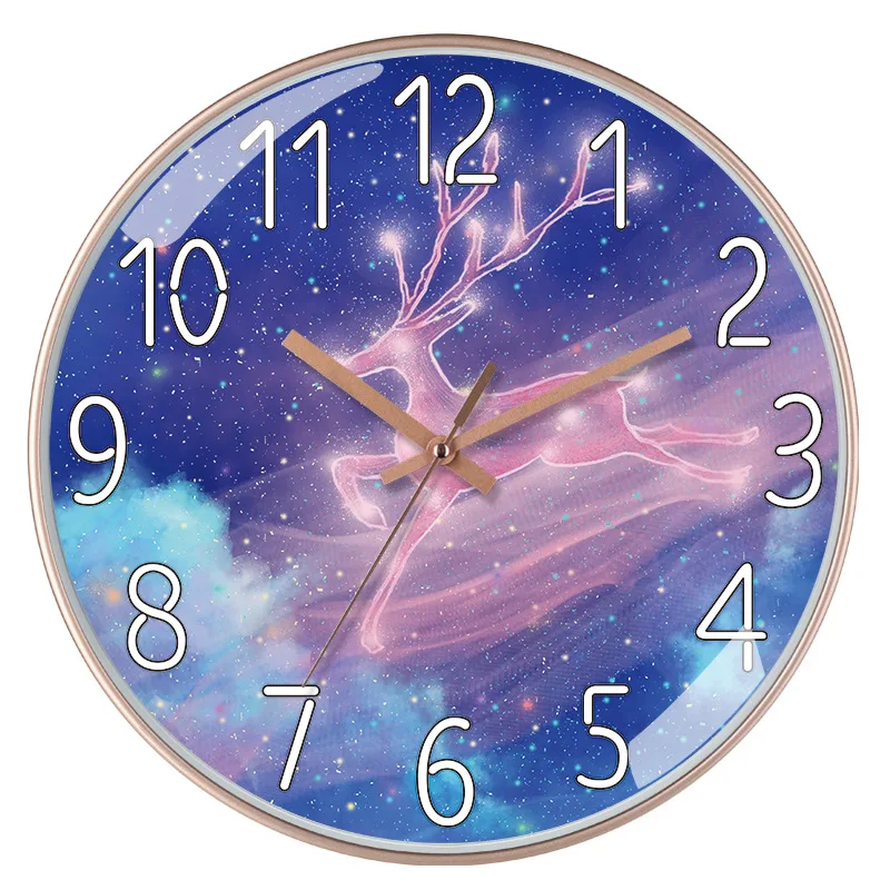 Customized Digital Clock Wall Mounted Home Decoration Unique Luxury and Creative Modern Wall Mounted Clock Design