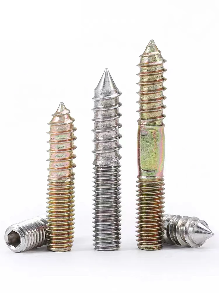 Hot selling Conor zinc double head dental wood screws M4 M6 M8 M10 stainless steel Self tapping furniture screws