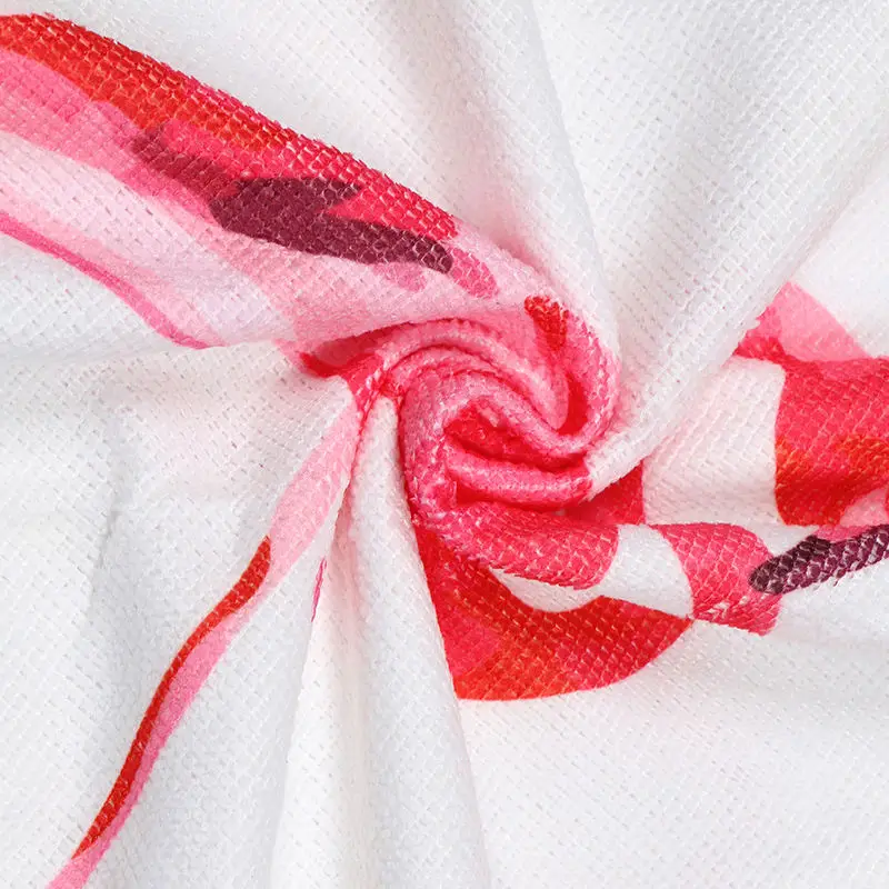 Summer Strong Water Absorption Recycled Polyester Round Beach Towel Round Microfiber Beach Towel