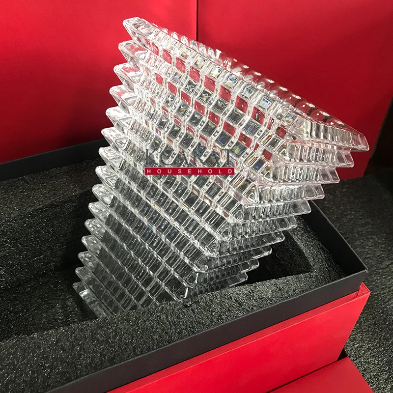 glass vase for flowers  French luxury style crystal vase T shape vase