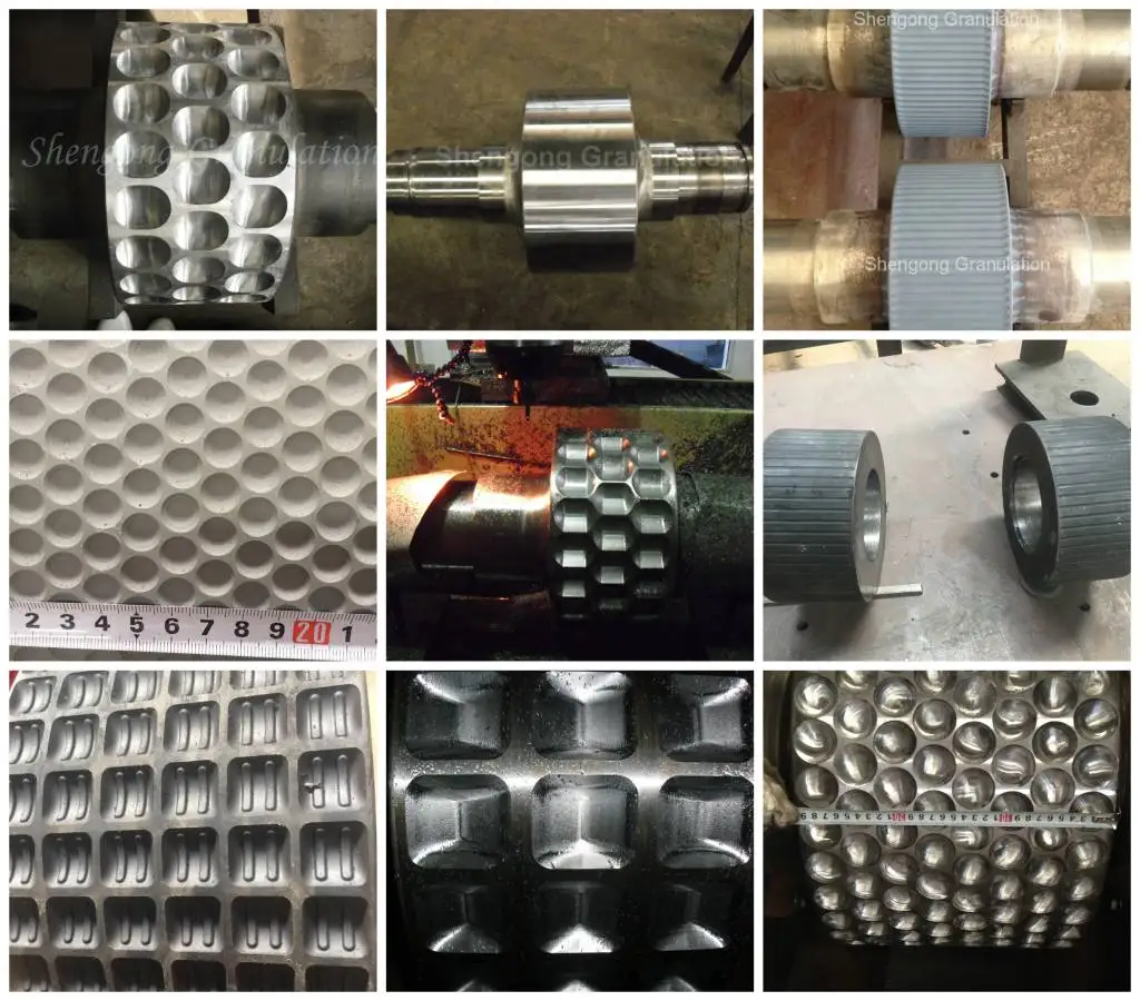 Industrial chemical mineral inorganic fertilizer powder auger pre-compress double roller compacting briquet machine manufacturer