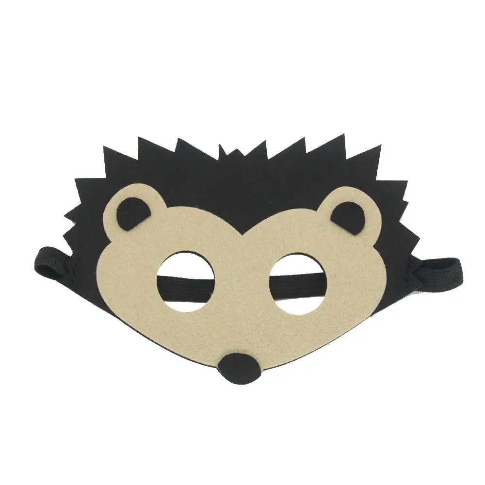 Funny Animal Felt Masks Wild Animal Theme Halloween Birthday Party Favors Kids Costumes Dress-Up Party Supplies