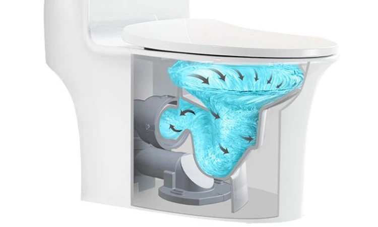 China Sanitary Ware Manufacturer One Piece S-Trap Toilet Bathroom Siphon Flushing  Cupc Wc Toilet