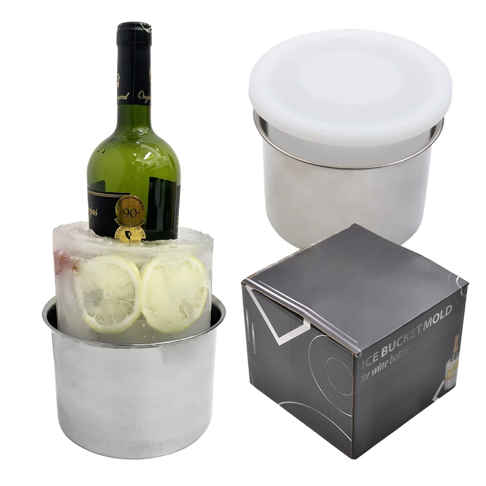 party cocktail bar accessories freezer champagne flower rose ice cube holder mold wine cooler bottle chiller bucket molds
