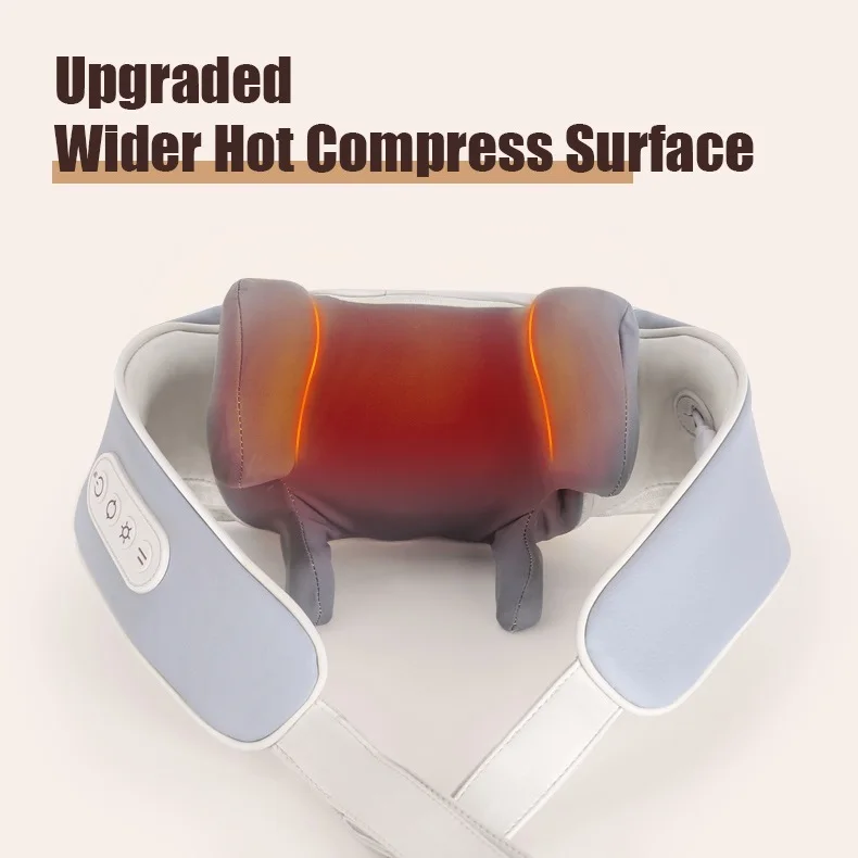 USB-C Professional Neck Massager Rechargeable Shiatsu Neck and Back Massager with soothing heat