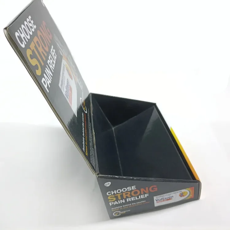 Custom Advertising Retail Store cosmetics Paper Desktop Countertop Cardboard Display Stand