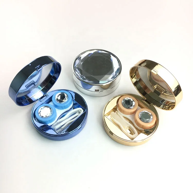 Diamond Topgrade Round Eyekan contact lens case Accept small quantity BLH-065B