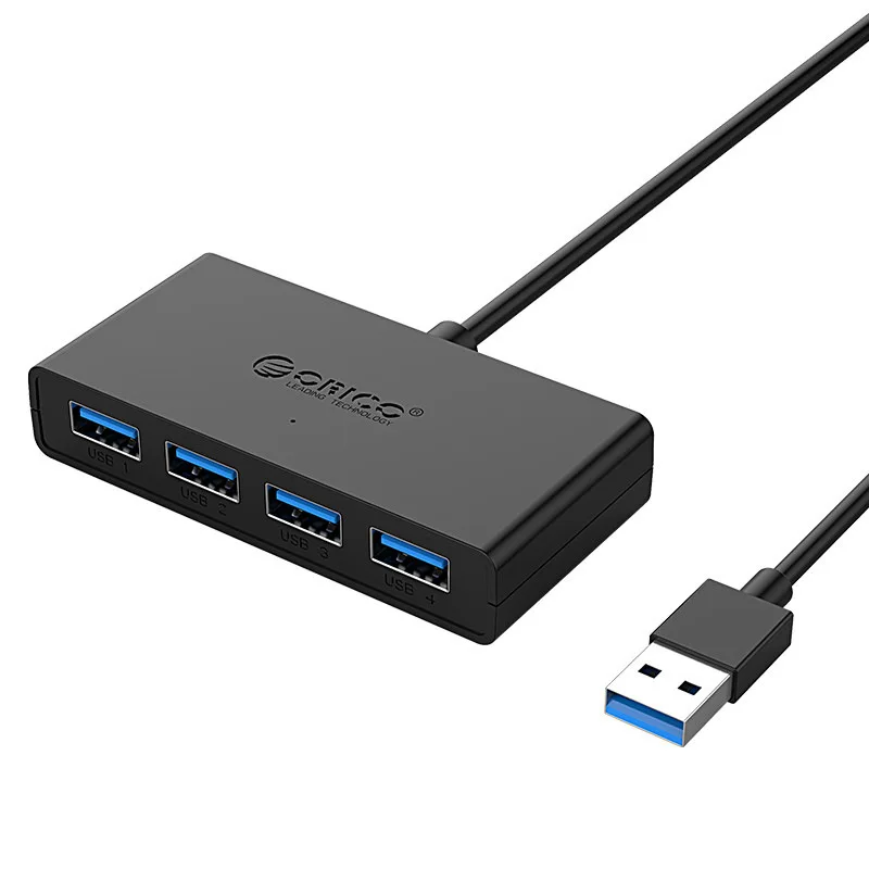 Мини-концентратор USB 3,0, 4 порта питания, OTG с микро-USB-разветвителем, интерфейс питания для MacBook, ноутбука, планшета, компьютера, OTG USB-концентратор