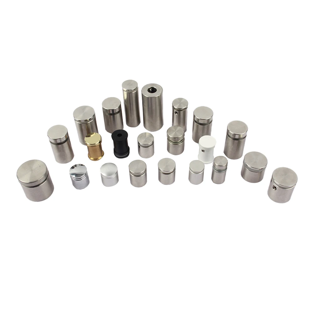 Clear Plastic Sign Acrylic Custom Aluminium Clinch Thread Round Standoffs Screw