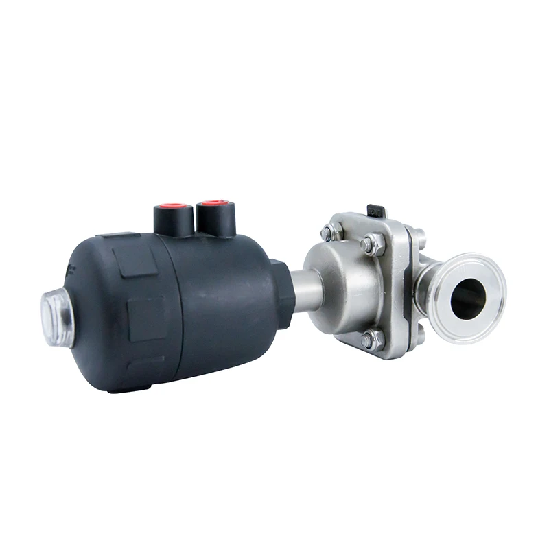 Forged Clamp End Casting Sanitary  Sanitary Stainless Steel Normally Open / Closed Pneumatic Diaphragm Valve Membrane For Food