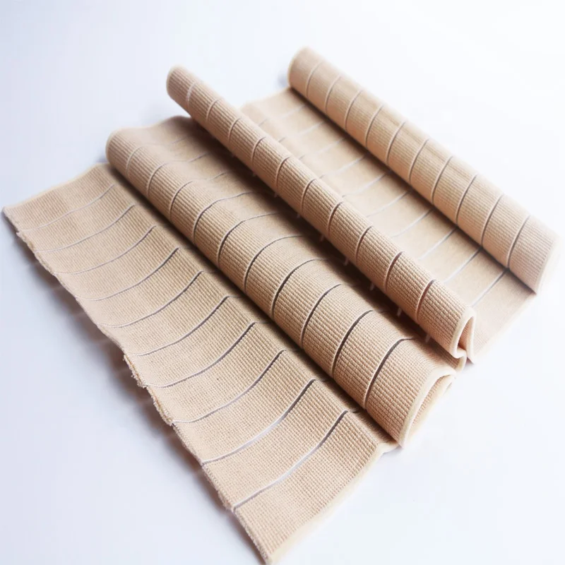 Custom Strong Extra Wide Cotton Beige Support Stretch Elastic Fabric Band