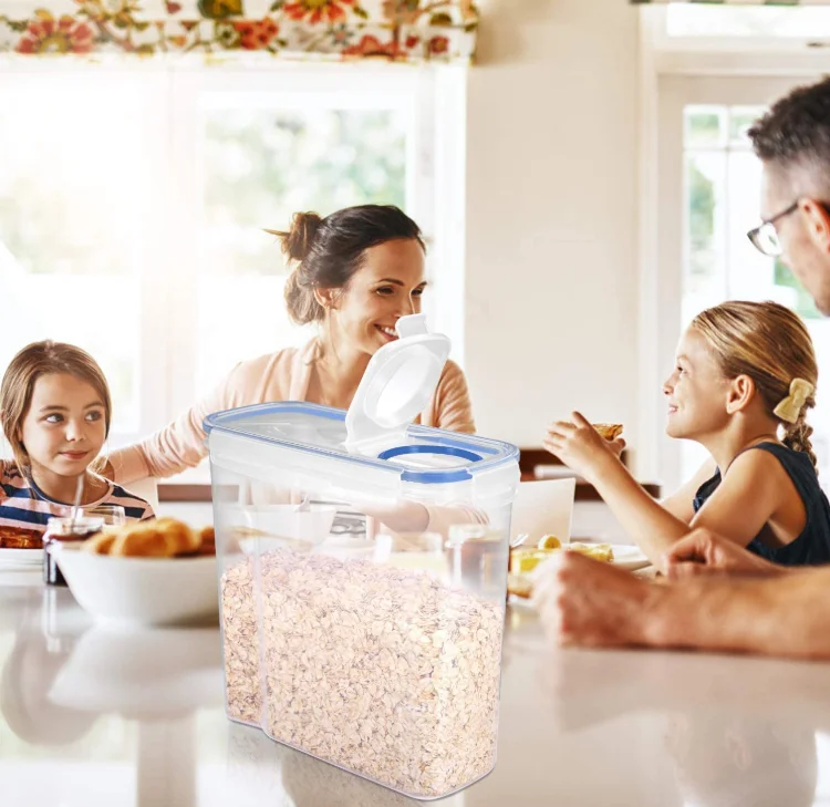 Cereal Storage Containers Airtight Food Storage Containers 4L(135oz) - Large Kitchen Storage Keeper - Easy Pouring Lid