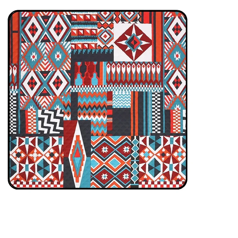 Moisture-Proof Mat Portable Camping Outdoor Waterproof Picnic Cushion Floor Mat Ultrasonic Picnic Mat Thickened Machine Washable