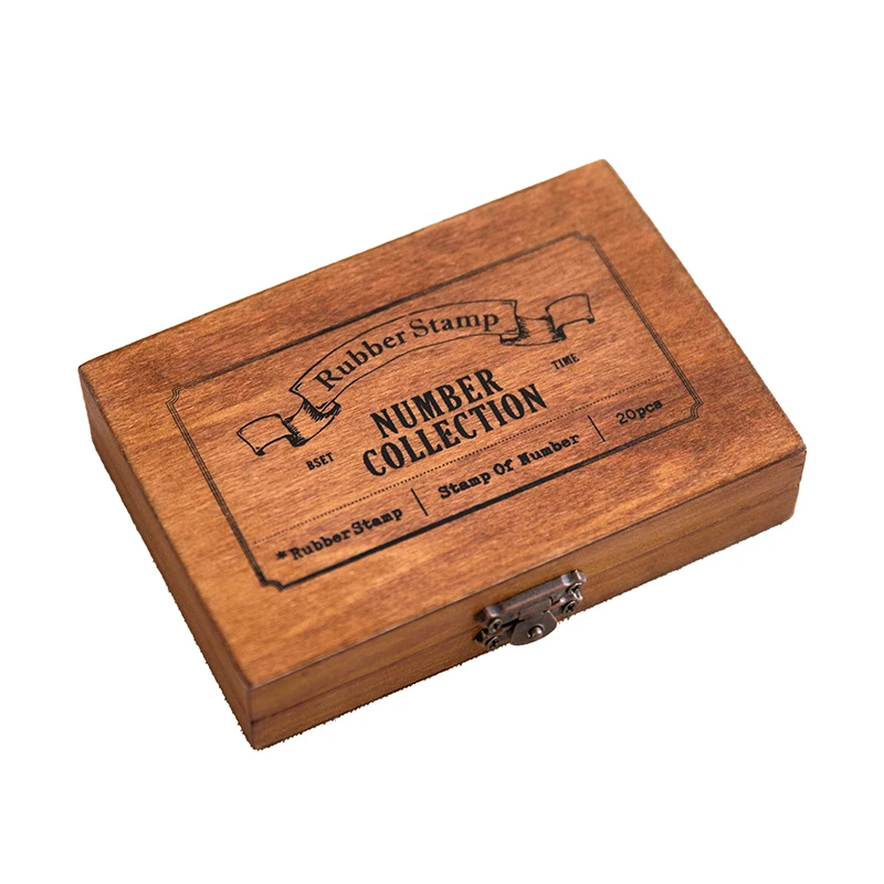 Art Aesthetic Beech Seal Handbill Material Basic Printing Hand Account Decorative Wooden Wood Custom Wooden Seal Stamp