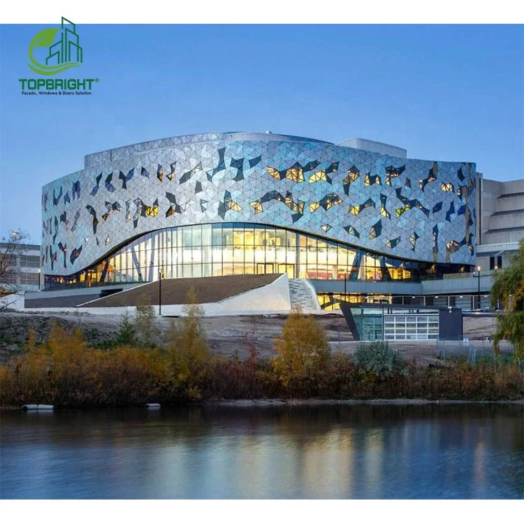 Building External Aluminum Cladding Perforated Wall Honey Comb Panels Aluminium Curtain Wall