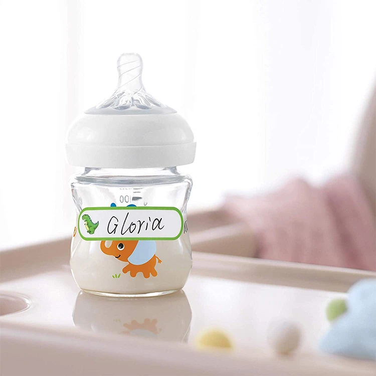 Cute designs water resistant cartoon decorative name label stickers for kids