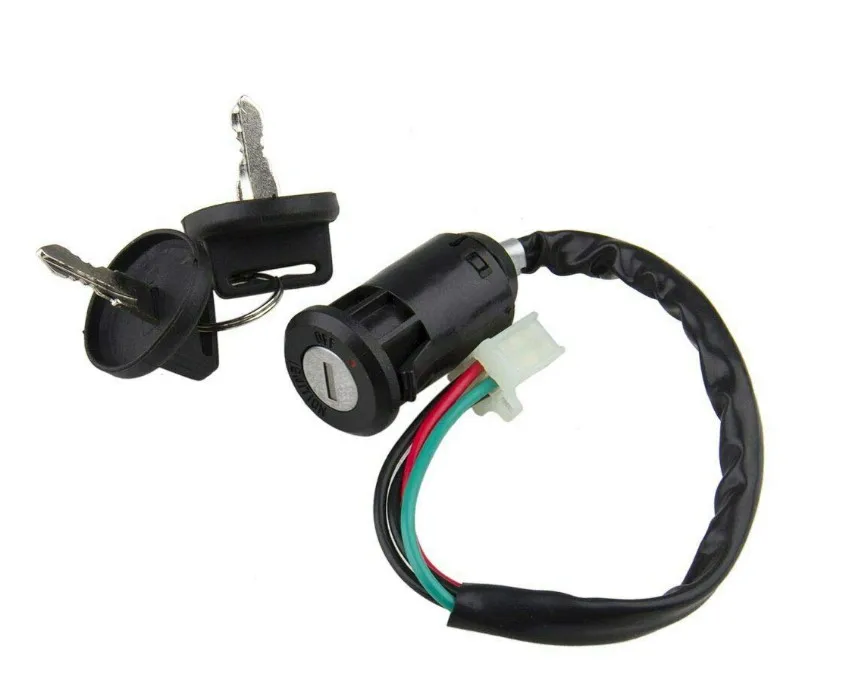 4 Pin 4 провода ключ зажигания из водонепроницаемого материала для 50cc 70cc 90cc 110cc 125cc 150cc 200cc 250cc SUNL Байк Электрический скутер