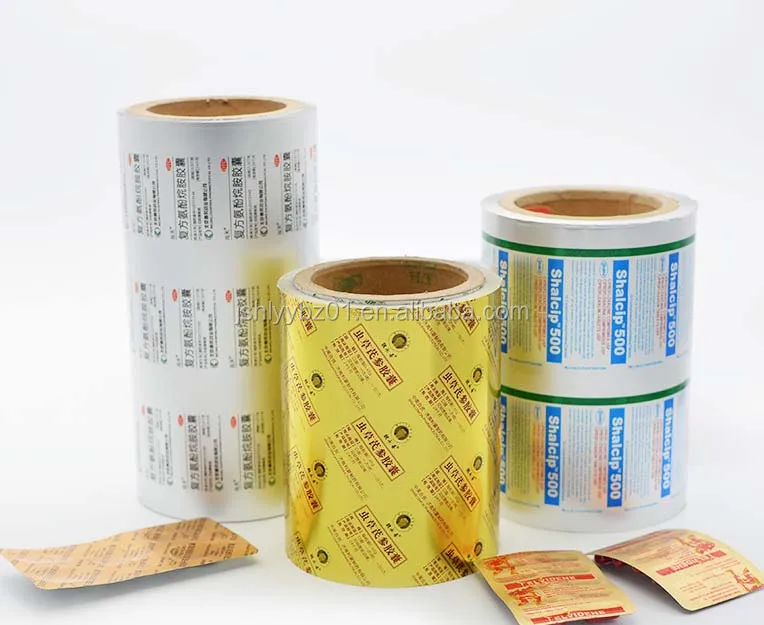 Customized pharmaceutical grade printing aluminum blister foil roll or unprinted aluminum foil roll for packaging