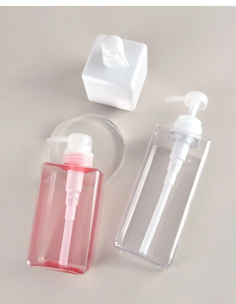 150ml Refillable Plastic Lotion Pump Bottle Travel Size for Shampoo Body Wash Conditioner Clear Portable Dispenser Container