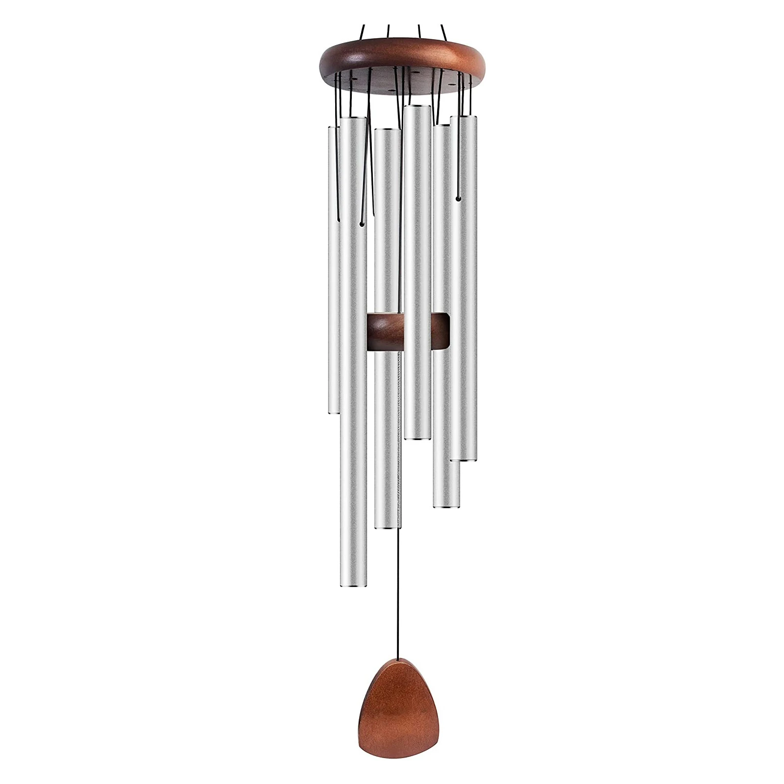 Wind Chimes for Outside with Wood Catcher 37 Inches Large Aluminum Windchimes Outdoors Chime