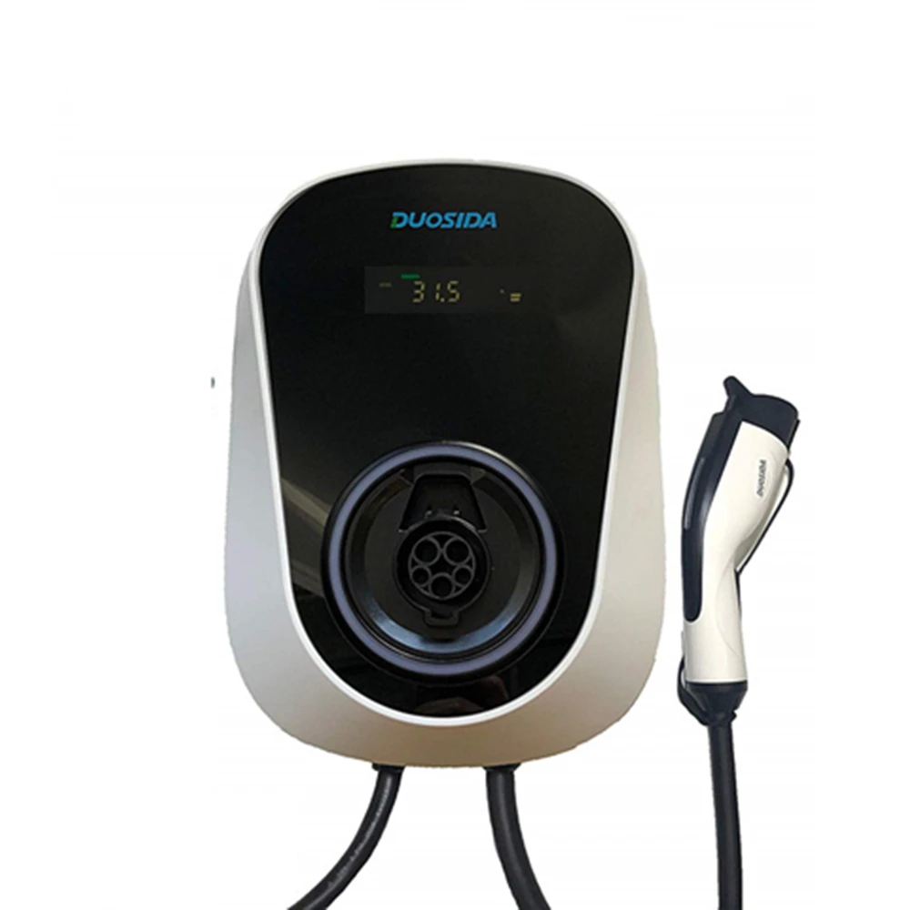 duosida 7KW basic charging station RFID+WIFI OCPP 1.6 charger when plug