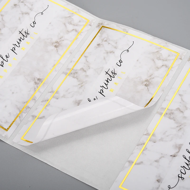 Custom logo printed cosmetic bottle label adhesive waterproof paper stickers for packaging