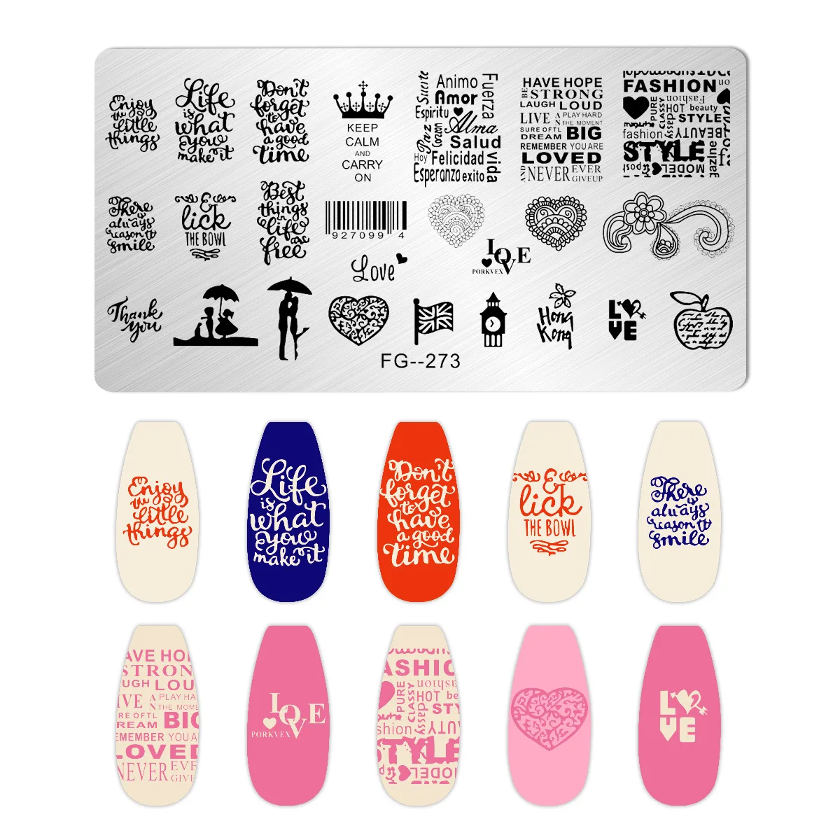 Custom Design Stainless Steel Stamp Plate OEM ODM Polish Set Nail Art Stamping Plates