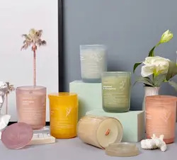 Soy Wax Candle Jar Candle Custom Logo Luxury Private Label Essential Oil Scented Natural Soy Candles With Lid