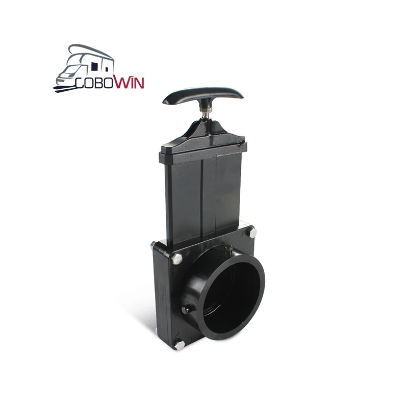 Caravan Exterior Accessories 3 Inch PVC Knife Gate Valve RV Water Gate Valve