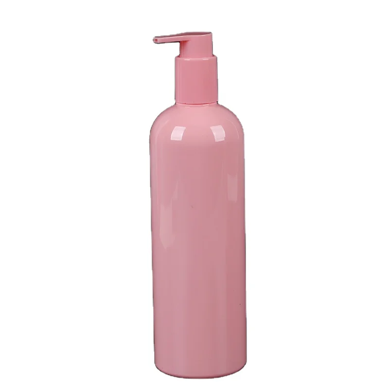 Pink plastic bottle lotion bottle 500ml large capacity