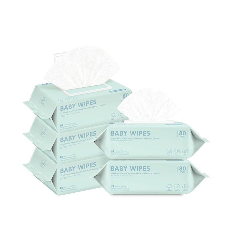 Non-woven Fabric Package Baby Wet Wipes Last 20 Year Wholesale Tissue