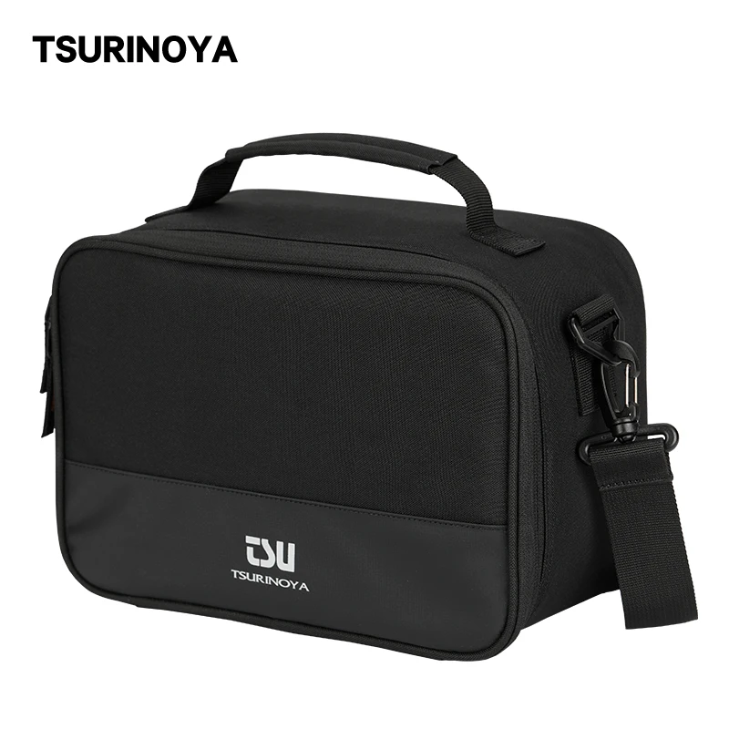 TSURINOYA Fishing Reels Bag Multi-functional Waterproof Large Storage Reels Handbag Removable Partition Reel Case